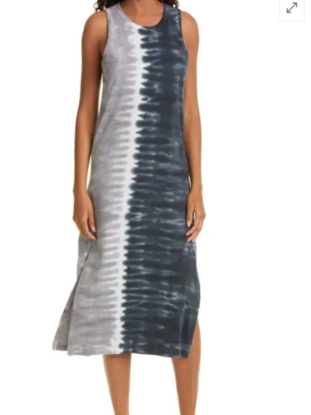 Rails Tie Dye Sleeveless Tank Dress (Navy Dip Dye)Cotton-XS